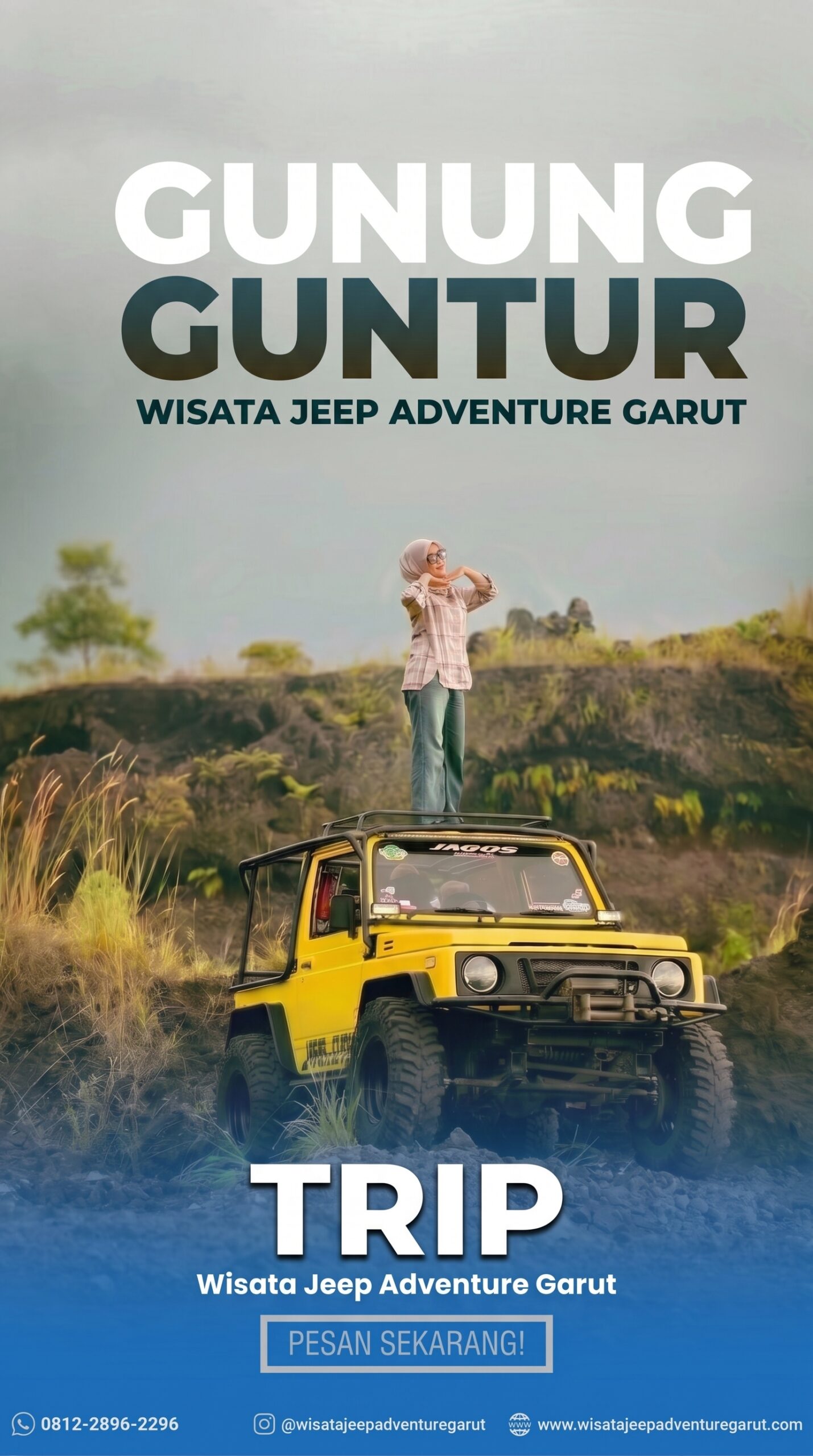 Trip gunung guntur potrait 2